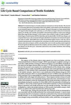 Life Cycle Based Comparison of Textile Ecolabels - MDPI