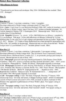 Robert Ross Memorial Collection Miscellanea in boxes Box 1: Ross Box 1.1 - University College Oxford