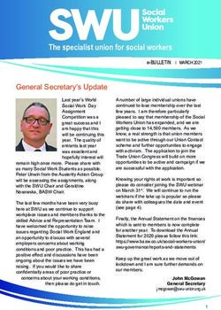 General Secretary's Update - British Association of Social ...