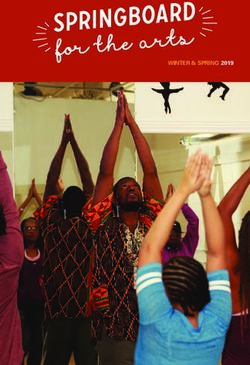 WINTER & SPRING 2019 - Springboard for the Arts