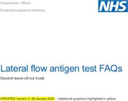 Lateral flow antigen test FAQs - Second wave roll out trusts - NHS England