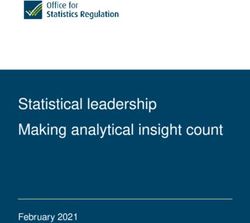 Statistical leadership Making analytical insight count - February 2021 Statistical leadership systemic review | Office for Statistics Regulation