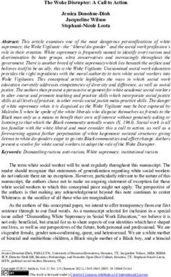 The Woke Disrupter: A Call to Action Jessica Donohue-Dioh Jacqueline Wilson Stephani-Nicole Leota