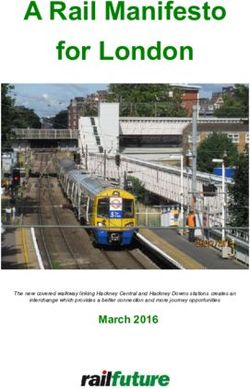 A Rail Manifesto for London - March 2016 - Railfuture