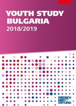 YOUTH STUDY BULGARIA 2018/2019 - Bibliothek der Friedrich-Ebert-Stiftung