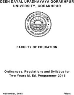 DEEN DAYAL UPADHAYAYA GORAKHPUR UNIVERSITY, GORAKHPUR FACULTY OF EDUCATION - Ordinances, Regulations and Syllabus for Two Years M. Ed. Programme...