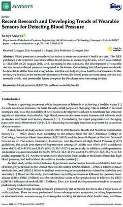 Recent Research and Developing Trends of Wearable Sensors for Detecting Blood Pressure - MDPI