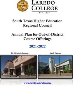 South Texas Higher Education Regional Council Annual Plan for Out-of-District Course Offerings 2021-2022 - www.laredo.edu/elearning - Texas Higher ...