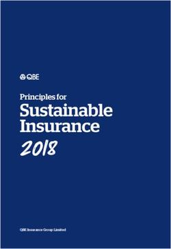 2018 Sustainable Insurance - Principles for - UNEP/Fi