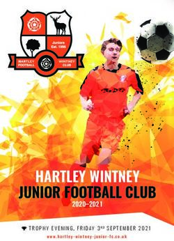 HARTLEY WINTNEY JUNIOR FOOTBALL CLUB - 2020-2021 TROPHY EVENING, FRIDAY 3RD SEPTEMBER 2021