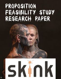 PROPOSITION FEASIBILITY st udy r esear ch paper