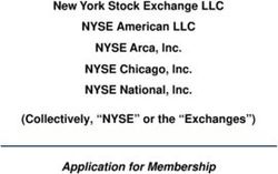 New York Stock Exchange LLC NYSE American LLC NYSE Arca, Inc. NYSE Chicago, Inc. NYSE National, Inc. (Collectively, "NYSE" or the "Exchanges") ...