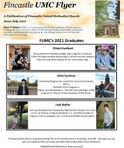 Fincastle UMC Flyer A Publication of Fincastle United Methodist Church