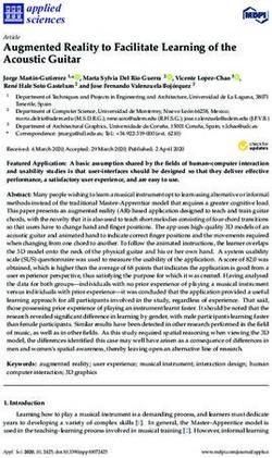 Augmented Reality to Facilitate Learning of the Acoustic Guitar