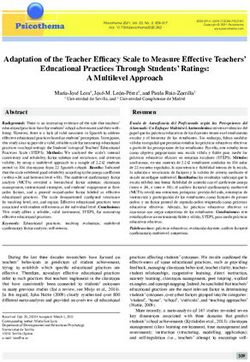 Adaptation of the Teacher Effi cacy Scale to Measure Effective Teachers' Educational Practices Through Students' Ratings: A Multilevel Approach