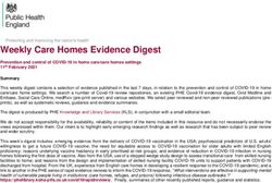 Weekly Care Homes Evidence Digest - Knowledge & Library Services