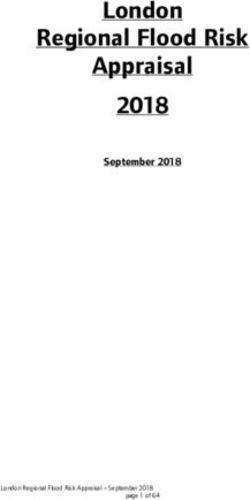 London Regional Flood Risk Appraisal 2018 - September 2018