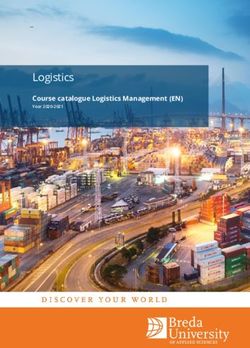 Logistics Course catalogue Logistics Management (EN) - Year 2020-2021 - BUas
