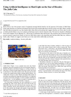 Using Artificial Intelligence to Shed Light on the Star of Biscuits: The Jaffa Cake