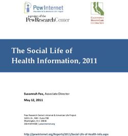 The Social Life of Health Information, 2011