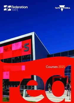 Courses 2021 - Federation University Australia