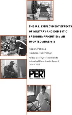 THE U.S. EMPLOYMENT EFFECTS OF MILITARY AND DOMESTIC SPENDING PRIORITIES: AN UPDATED ANALYSIS - Robert Pollin & Heidi Garrett-Peltier