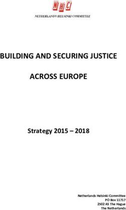 BUILDING AND SECURING JUSTICE ACROSS EUROPE - Strategy 2015 2018
