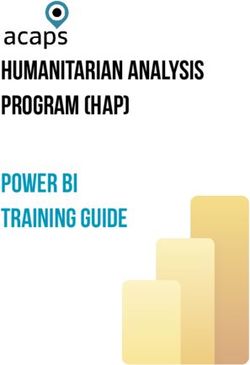 Humanitarian Analysis Program (HAP) Power BI Training Guide