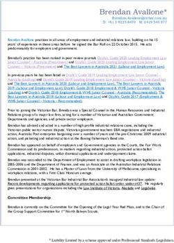 Brendan Avallone* - Victorian Bar