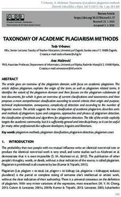 TAXONOMY OF ACADEMIC PLAGIARISM METHODS