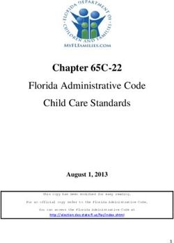 Chapter 65C-22 Florida Administrative Code Child Care Standards