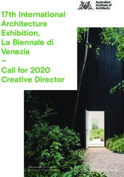 17th International Architecture Exhibition, La Biennale di Venezia Call for 2020 Creative Director - Prepared by the Australian Institute of ...