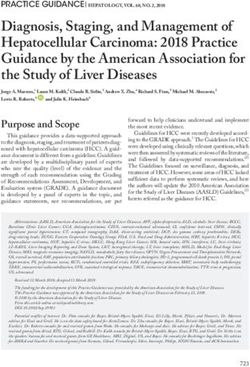 Diagnosis, Staging, And Management Of Hepatocellular Carcinoma: 2018 ...