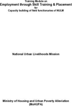 EMPLOYMENT THROUGH SKILL TRAINING & PLACEMENT - NATIONAL URBAN LIVELIHOODS MISSION - MINISTRY OF HOUSING AND URBAN POVERTY ALLEVIATION (MOHUPA)