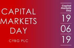 CAPITAL MARKETS DAY CYBG PLC