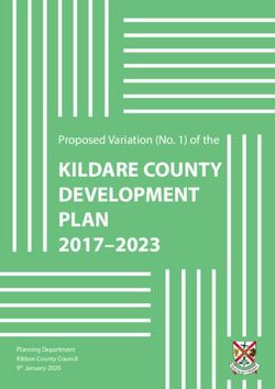KILDARE COUNTY DEVELOPMENT PLAN - 2017-2023 Proposed Variation (No. 1) of the - Planning Department Kildare County Council 9th January 2020