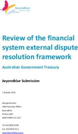 Review of the financial system external dispute resolution framework - Treasury.gov.au