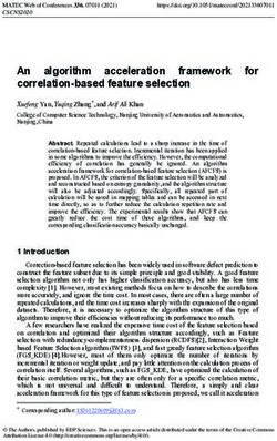 An algorithm acceleration correlation-based feature selection