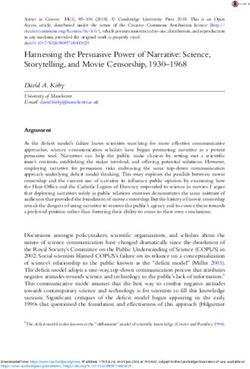 Harnessing the Persuasive Power of Narrative: Science, Storytelling, and Movie Censorship, 1930-1968 - Cambridge ...
