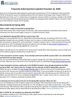 Frequently Asked Questions (updated November 16, 2020) - Cal State Fullerton