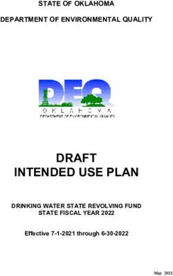 DRAFT INTENDED USE PLAN - STATE OF OKLAHOMA DEPARTMENT OF ENVIRONMENTAL QUALITY - DRINKING WATER STATE REVOLVING FUND - Oklahoma Department of ...