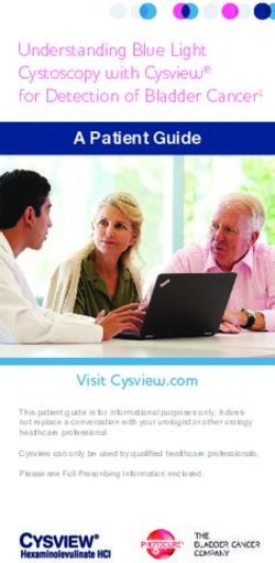 A Patient Guide Understanding Blue Light Cystoscopy With Cysview For