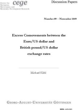 Excess Comovements between the Euro/US dollar and British pound/US dollar exchange rates - Michael Kühl