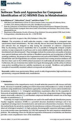 Software Tools and Approaches for Compound Identification of LC-MS/MS Data in Metabolomics - MDPI