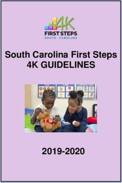 4K GUIDELINES South Carolina First Steps 2019-2020