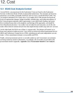 Cost 12.1 ESAS Cost Analysis Context - NASA