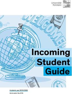 Incoming Student Guide - Academic year 2019/2020 - Universität Konstanz