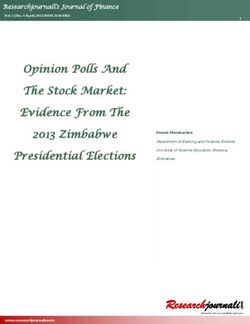 Opinion Polls And The Stock Market: Evidence From The 2013 Zimbabwe Presidential Elections