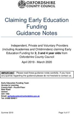 Claiming Early Education Funding Guidance Notes