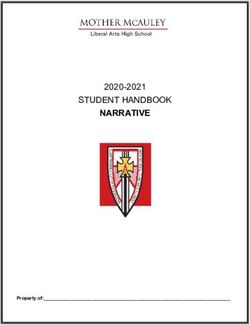 NARRATIVE STUDENT HANDBOOK 2020-2021 - PROPERTY OF - MOTHER MCAULEY